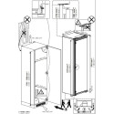 Холодильна камера Beko вбудована, 177x54x55, 309л, 1дв., E, ST, білий