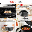 Набір посуду Tefal Ingenio Inspiration, 6 предметів, алюміній, скло, бакеліт, чорний