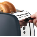 Тостер Russell Hobbs Colours Plus 1600Вт, підігрів, розморожування, метал., сірий