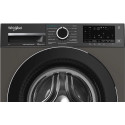 Пральна машина Whirlpool фронтальна, 8кг, 1400, А, 44.4см, дисплей, пара, інвертор, люк чорний, сірий