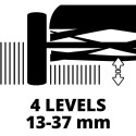 Газонокосарка механічна Einhell GC-HM 400 40см 27л 13-37мм 7.5кг