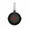 Мультисковорода Tefal Excellence Fusion, з кришкою, 24см, алюміній, скло, нержавіюча сталь, метал, чорний
