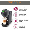 Кавоварка Krups капсульна Dolce Gusto Genio S Plus 0.8л, капсули, сенcорне керування, темно-сірий