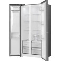 Холодильник SBS Gorenje, 179х62х91см, 2 двері, 347(181)л, А+, NF+, Інв., Зона св-ті, диспенсер, Внутр. Диспл, нерж