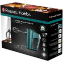 Міксер Russell Hobbs ручний Turquoise, 350Вт, насадки-4, турборежим, бірюзовий
