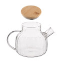 Заварник ARDESTO Iceberg 1000мл, боросилікатне скло, бамбук, прозорий