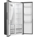 Холодильник SBS Gorenje, 179х62х91см, 2 двері, 347(181)л, А+, NF+, Інв., Зона св-ті, диспенсер, Внутр. Диспл, нерж