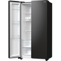 Холодильник SBS Gorenje, 179х67х92см, 2 двері, 356(191)л, А++, NF+, Інв., Зона св-ті, Зовн. Диспл, чорний
