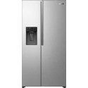 Холодильник SBS Gorenje, 179х62х91см, 2 двері, 347(181)л, А+, NF+, Інв., Зона св-ті, диспенсер, Внутр. Диспл, нерж