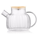 Заварник ARDESTO Iceberg 1000мл, боросилікатне скло, бамбук, прозорий