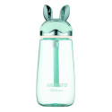 Пляшка для води ARDESTO Bunny 600мл, пластик, зелений