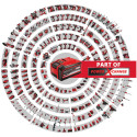 Газонокосарка акумуляторна Einhell GE-CM 18/33 Li- Solo 18В 33см 25-65мм 30л 10.1кг без АКБ та ЗП