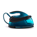 Праска-парогенератор Philips PerfectCare Compact, 2400Вт, 1500мл, паровий удар -420гр, постійна пара - 120гр, керам. підошва, синій