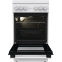 Плита Gorenje комбінована, 68л, 50x60см, емальовані реш, з кришкою, білий