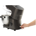 Кухонна машина Gorenje 1000Вт, чаша-метал, корпус-метал, насадок-7, сріблясто-чорний