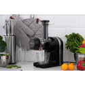 Соковитискач ARDESTO шнековий 200Вт, чаша-0.6л, жмих-0.7л, пластик/метал, чорно-сріблястий