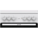 Плита Gorenje комбінована, 68л, 50x60см, емальовані реш, з кришкою, білий