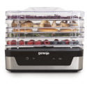 Сушарка для продуктів Gorenje 230Вт, піддонів - 5x2.8см, діаметр - 29см, макс - 75°С, електр.упр,білий