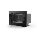 Мікрохвильова піч Hansa вбудовувана, 20л, електр.управл., 700Вт, гриль, дисплей, сенсор., чорний+нерж