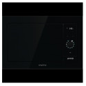 Мікрохвильова піч Gorenje вбудовувана Simplicity, 23л, міх. управл., 900Вт, гриль, дисплей, чорний