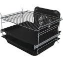 Плита Gorenje комбінована, 70л, 50x60см, металева кришка, дисплей, IconLed, емальовані, сірий