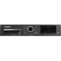 Пральна машина Whirlpool фронтальна, 8кг, 1400, А, 44.4см, дисплей, пара, інвертор, люк чорний, сірий