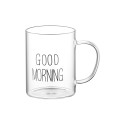 Набір чашок з ручками ARDESTO Good Morning, 420мл, 2шт, боросилікатне скло, прозорий