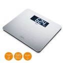 Ваги Beurer підлогові, 200кг, товщина 8мм, аnti-fingerprint, AAAx3 в комплекті, скло/сталь, сірий
