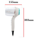Фен Remington HYDRAluxe PRO, 2200Вт, 3 режими, дифузор, іоніз-я, хол. обдув, білий
