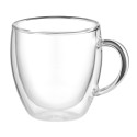 Набір чашок з ручками і подвійними стінками ARDESTO, 180мл, 2шт, боросилікатне скло, прозорий