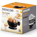 Яйцеварка Sencor, 380Вт, механічне керув., 3 рівня приготування, на 7 яєць, пластик, чорний