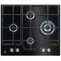 Варильна поверхня Electrolux газова на склі, 60см, чавун, чорний