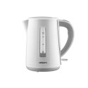 Електрочайник ARDESTO White stripes 1.7л, Strix, пластик, біло-сірий