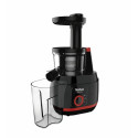 Соковитискач Tefal Juiceo шнековий 150Вт, чаша-0.8л, жмих-0.8л, насадка для цитрусових, пластик, червоно-чорний