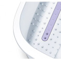 Масажна ванночка Beurer для ніг, від мережі, 3 режими, підтрим. температури води, біло-фіолетовий