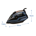 Праска Russell Hobbs, 3100Вт, паровий удар -210гр, верт. відпарювання, керам. підошва, чорно-синий