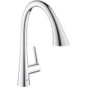 Змішувач для кухні Grohe Zedra, довж.виливу - 231мм, поворотний/витяжний, 1важіль, хром