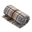 Плед ARDESTO Fleece 130x160см, 100% поліестер, клітинка, сірий