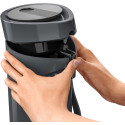 Термос Tefal Ponza Pump, 1.9л, пластик, скло, чорний