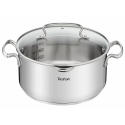 Каструля Tefal DUETTO+, 5л, з кришкою, нержавіюча сталь, скло