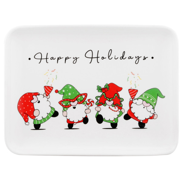 Блюдо ARDESTO Gnomes, 20х15см, порцеляна, прямокутна