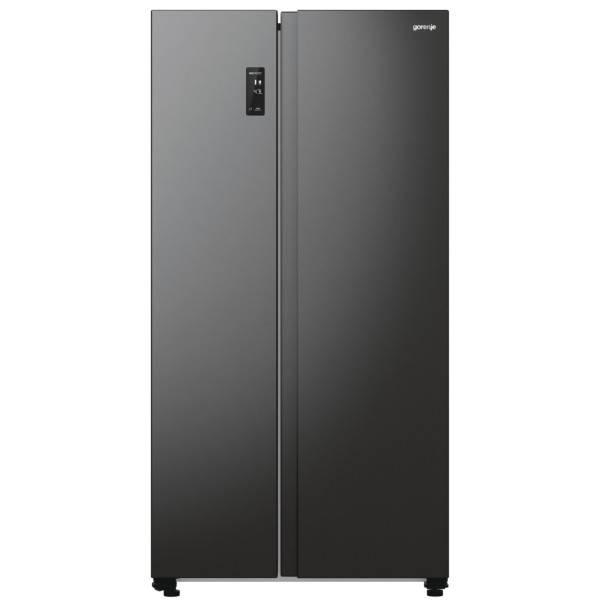 Холодильник SBS Gorenje, 179х67х92см, 2 двері, 356(191)л, А++, NF+, Інв., Зона св-ті, Зовн. Диспл, чорний