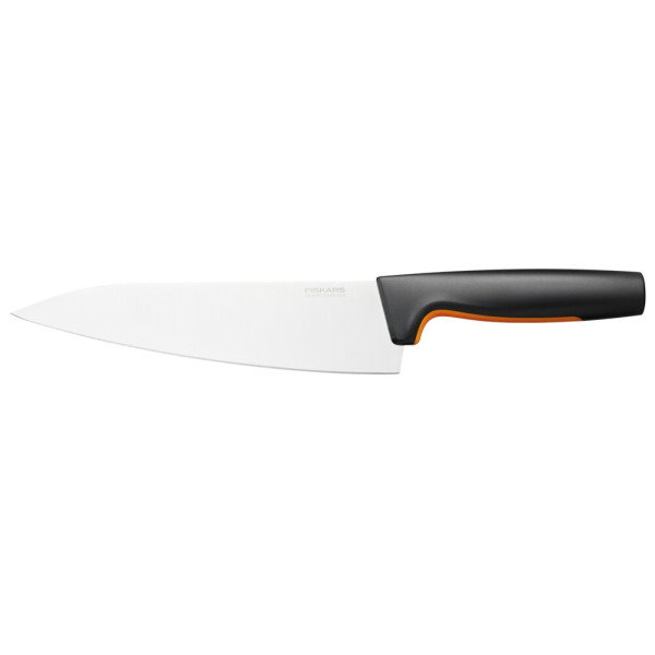 Кухонний ніж кухарський Fiskars Functional Form, великий, 19.9см, нержавіюча сталь, пластик, чорний