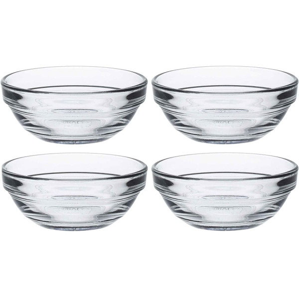 Набір салатників Duralex Gigogn 35мл, 4шт, скло, прозорий