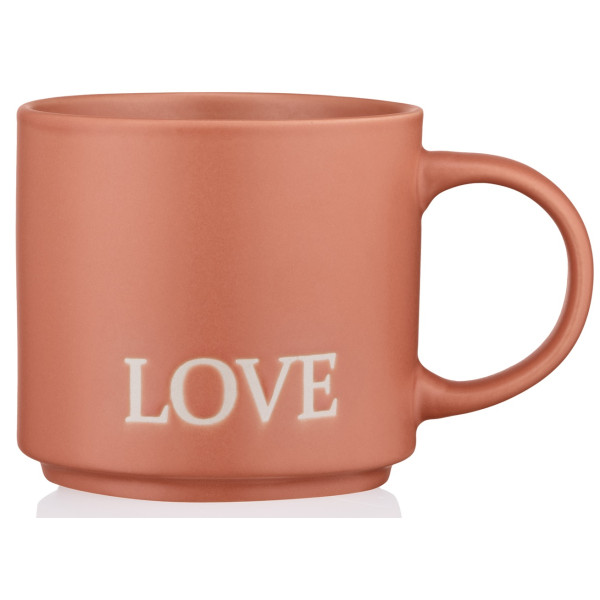 Чашка ARDESTO Love, 420мл, кераміка, помаранчевий