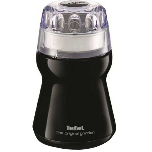Кавомолка Tefal роторна The Original Grinder 180Вт, об'єм зерен-50г, пластик, чорний