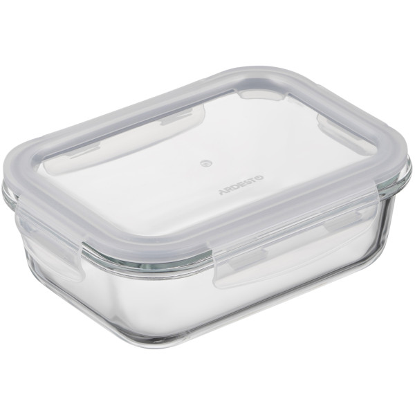 Контейнер для зберігання харчових продуктів ARDESTO Gemini 0.66л, боросилікатне скло, пластик, прямокутний, прозорий