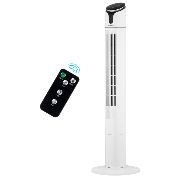 Вентилятор ARDESTO колонний, 110см, 50Вт, пульт ДК, дисплей, чорно-білий