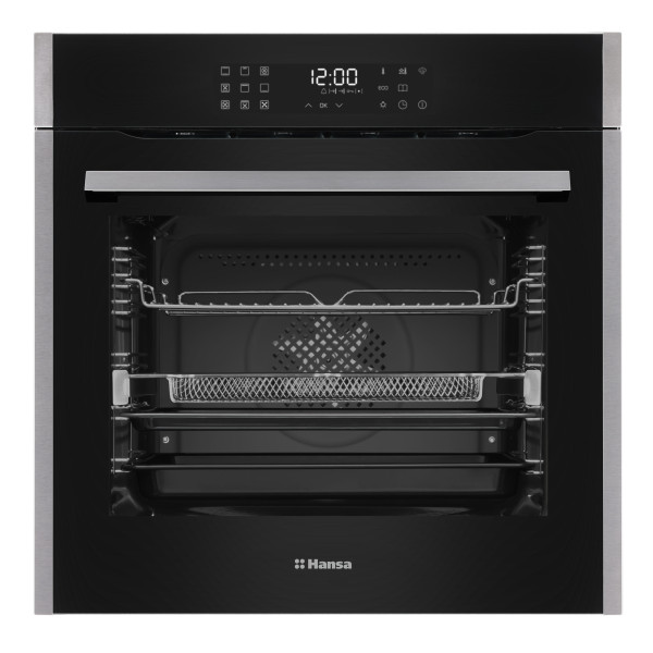 Духова шафа Hansa електрична, 77л, A+, дисплей, конвекція, чорний