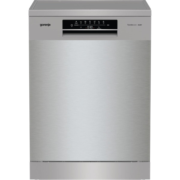 Посудомийна машина Gorenje, 16компл., A+++, 60см, дисплей, 3 кошика, AquaStop, сірий